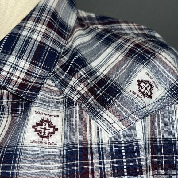 ARIAT Women's 1X Billie Jean Western ROCKBERRY GROVE Shirt Blouse NEW SAMPLE - Picture 4 of 12